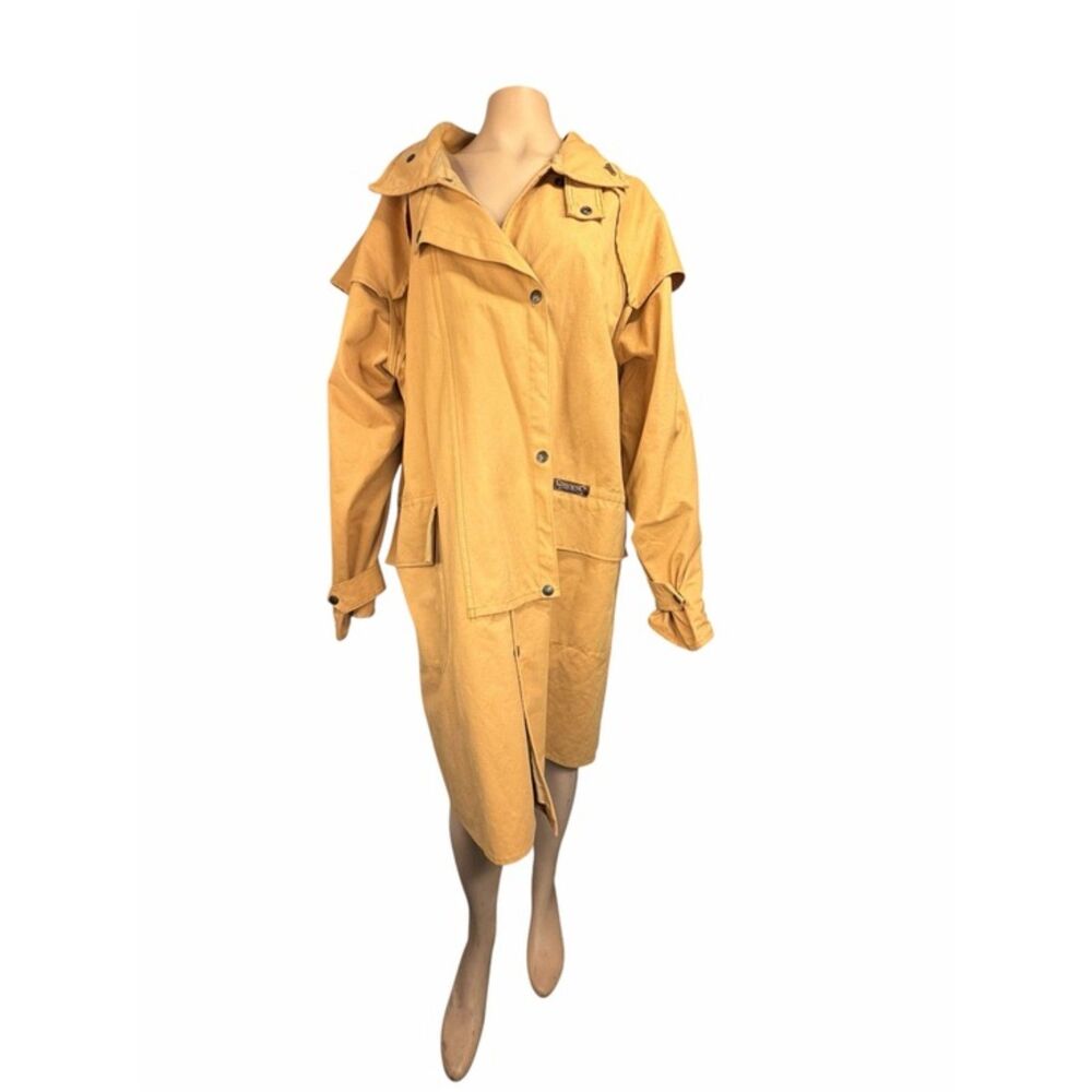 Driza-Bone Tan Short Coated Cotton Coat Size 6 Large